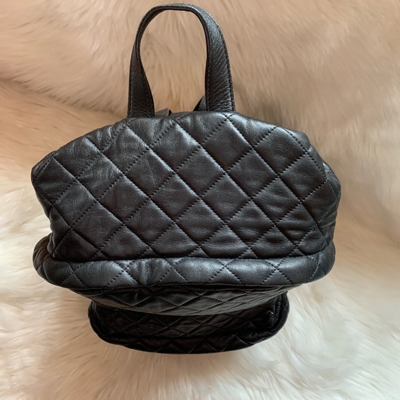 MOSCHINO Logo Large Quilted Leather Backpack - Picture 2 of 8